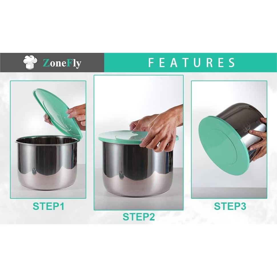 Cubierta de Silicona ZoneFly para Instant Pot 8 Qt - Tapa Selladora