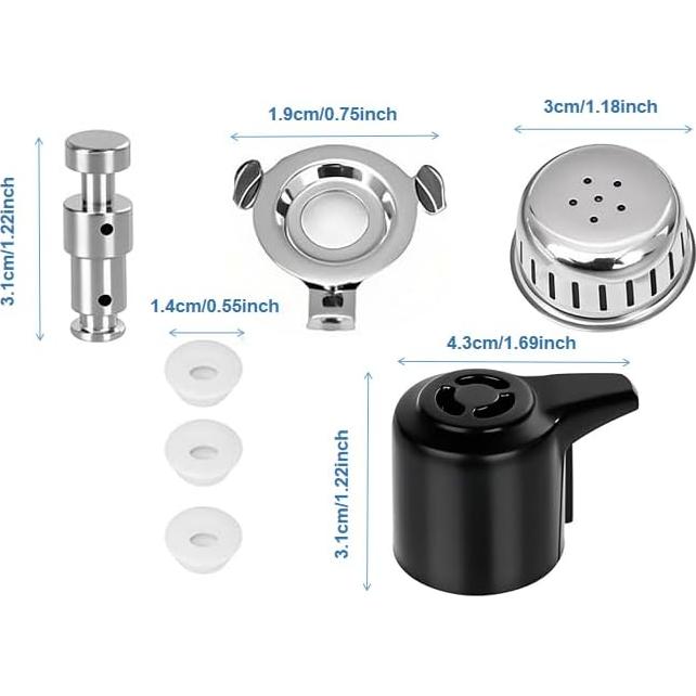 Kit de Reemplazo Válvula Vapor y Flotante ELAIRUA para Instant Pot 3/5/6 Qt