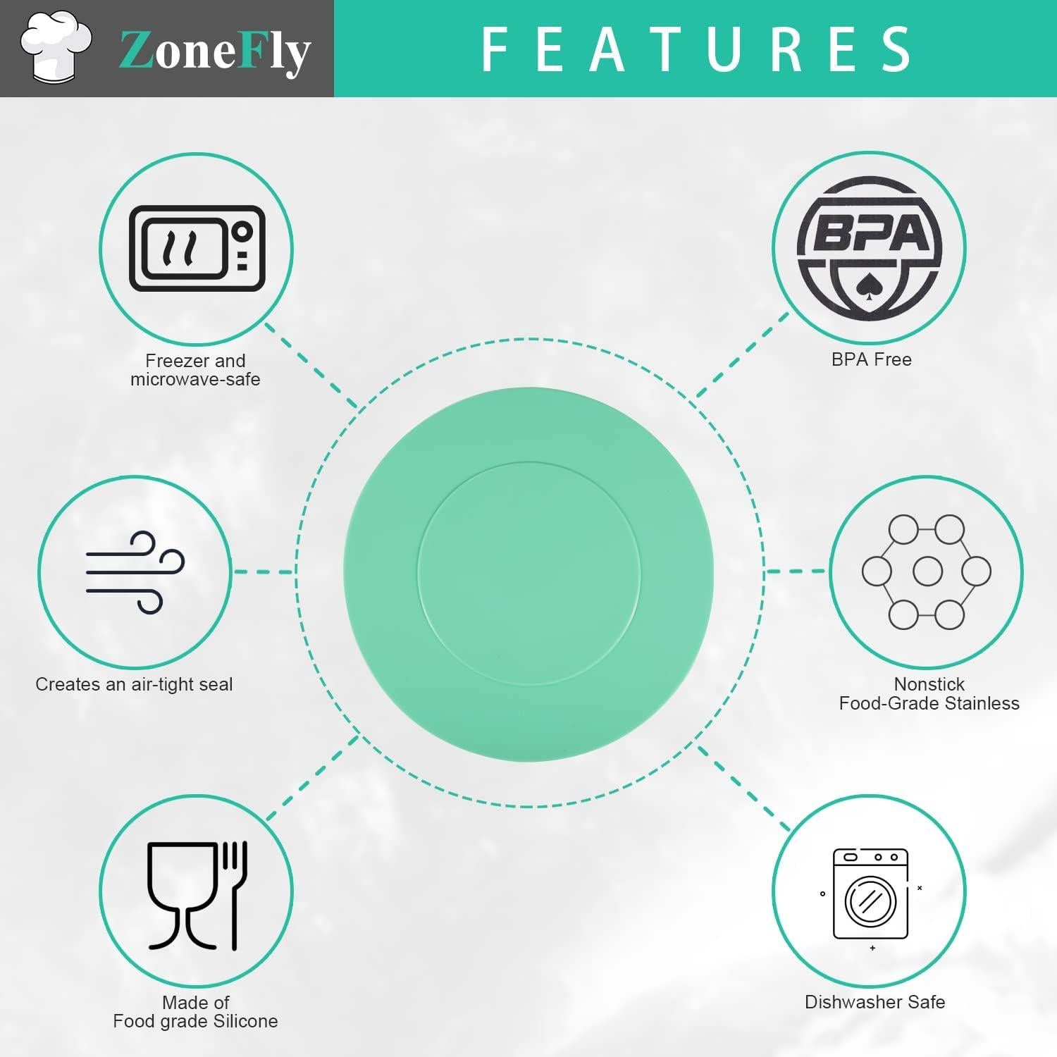 Tapa de Silicona ZoneFly para Olla Instant Pot 6 Qt Verde