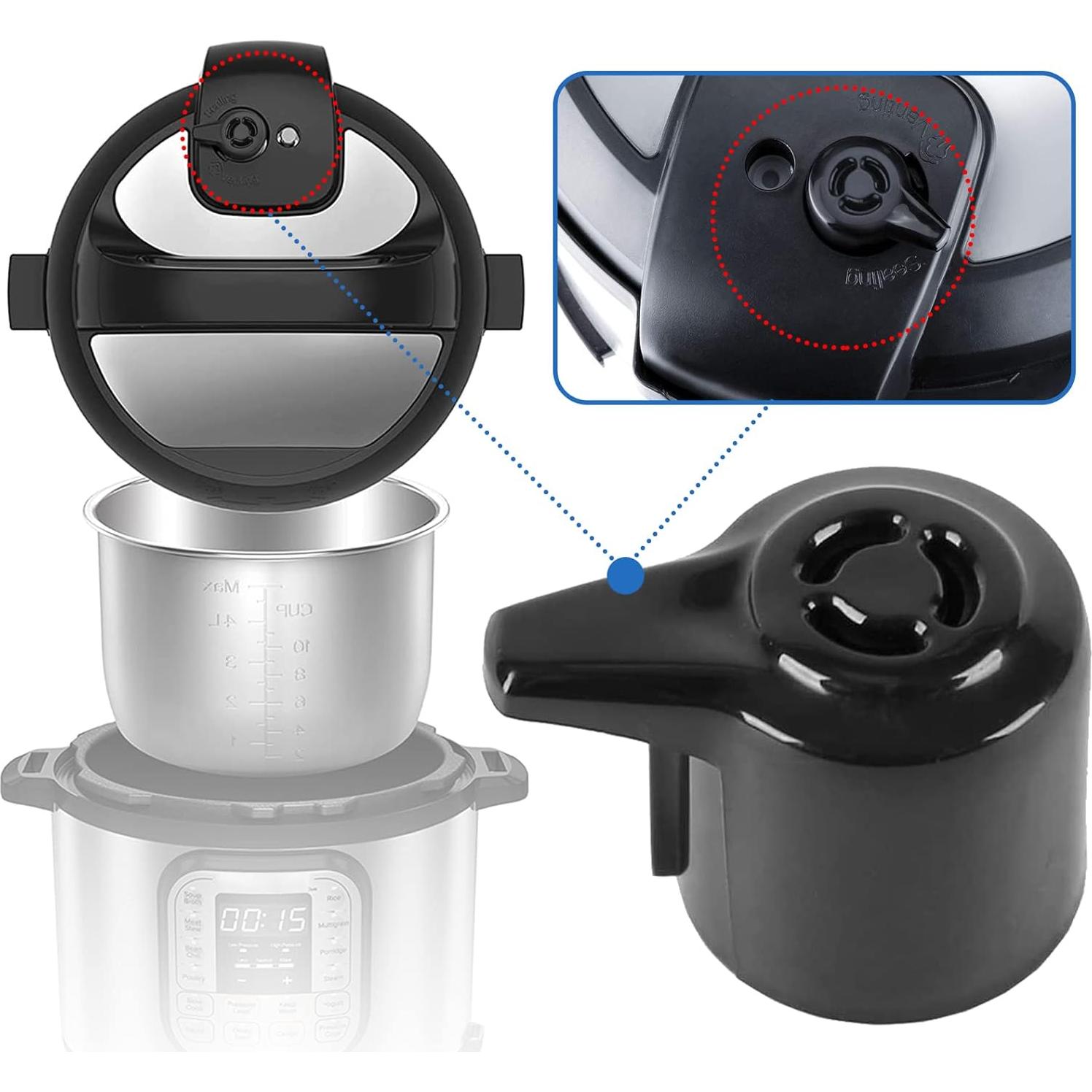 Válvula de liberación de vapor ZuKaYeHome para Instant Pot 3-8 Qt
