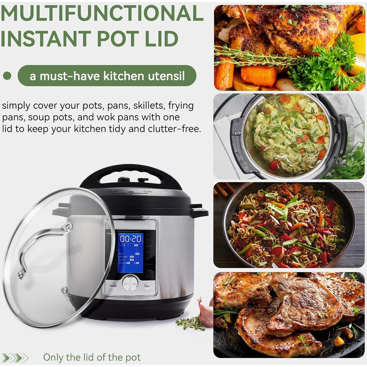 Tapa de vidrio templado 23 cm IFERLA para Instant Pot 6QT