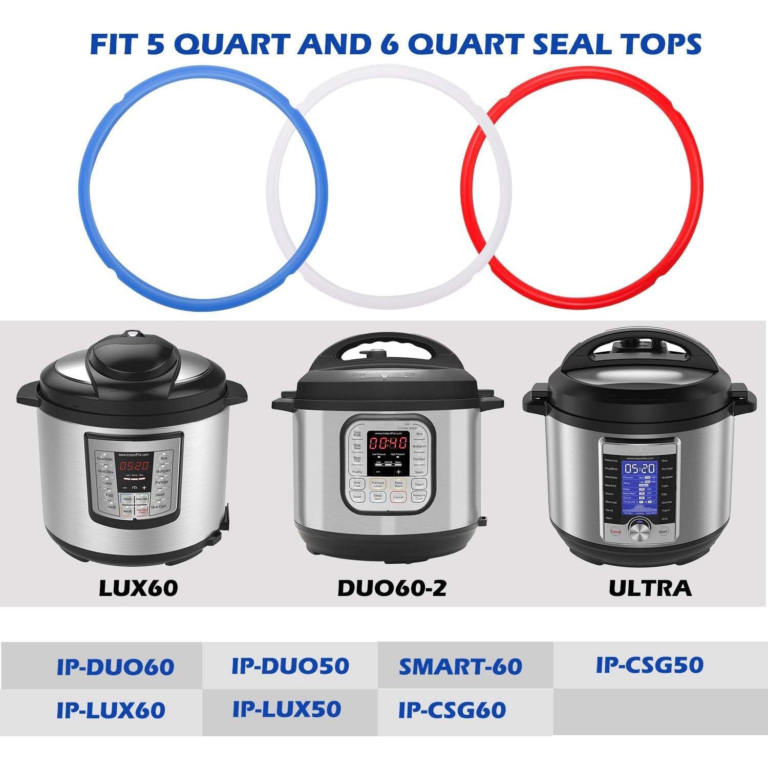 Anillos de Sellado de Silicona Netany para Instant Pot 6 Qt - 3 Colores