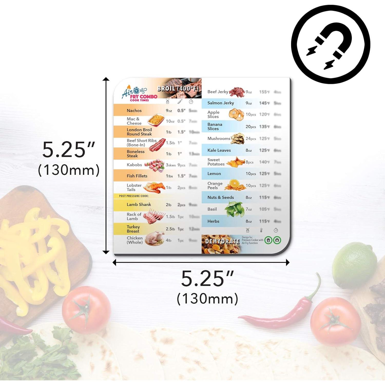 Juego de Hojas Magnéticas Everacc para Freidora de Aire - 3 Unidades