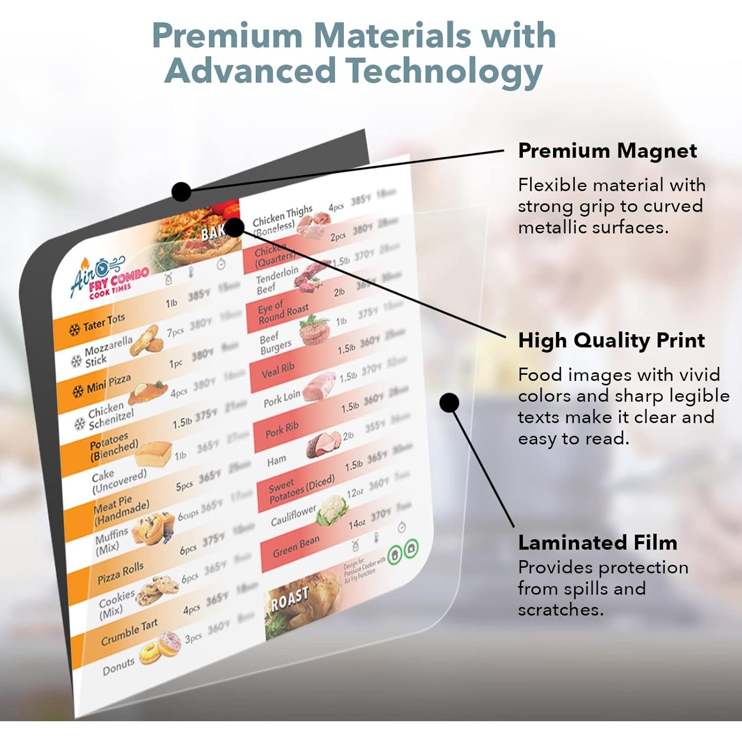 Juego de Hojas Magnéticas Everacc para Freidora de Aire - 3 Unidades