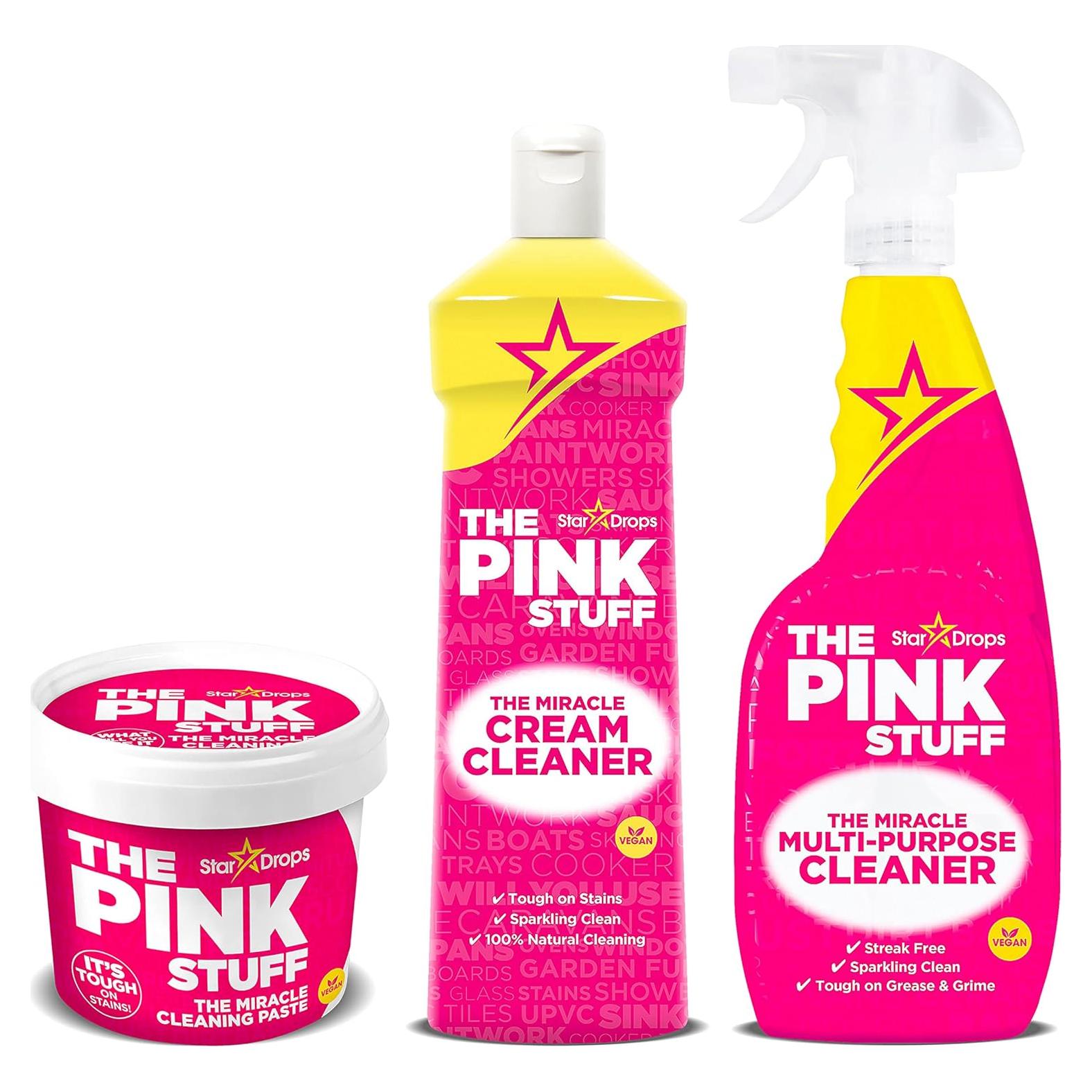 Paquete de Limpieza The Pink Stuff - Pasta, Spray y Crema 3-Pack