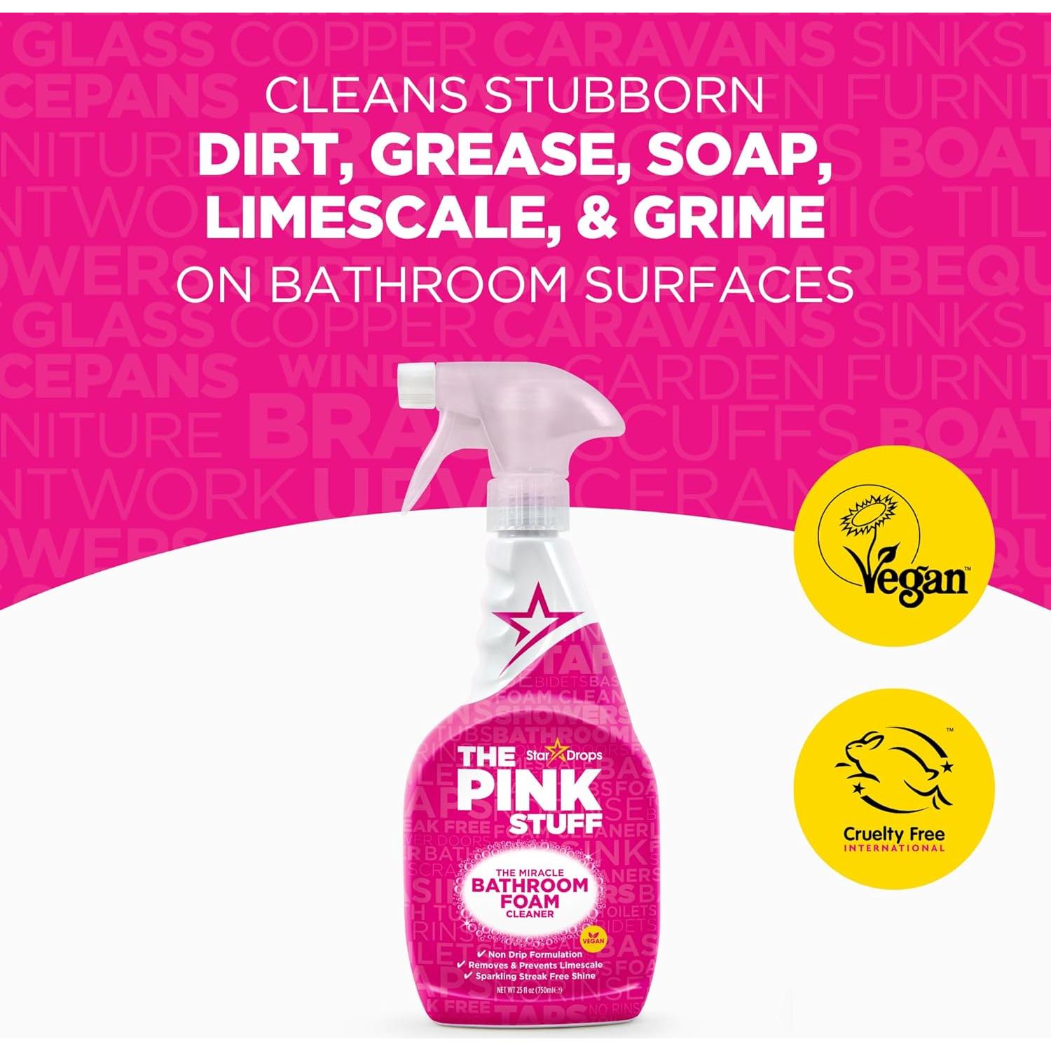 Kit de Limpieza para Baños The Pink Stuff - 5 Piezas