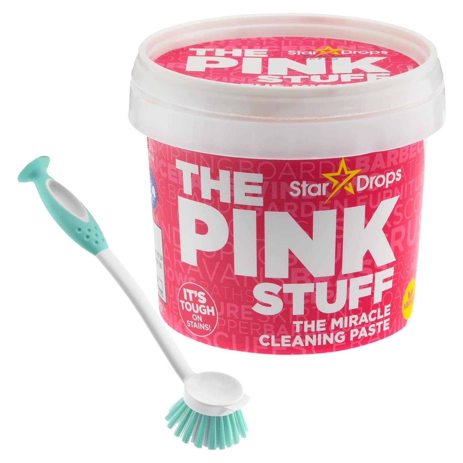The Pink Stuff - The Miracle All Purpose Cleaning Paste With A Good Grips Deep Clean Brush (Cream And Brush)