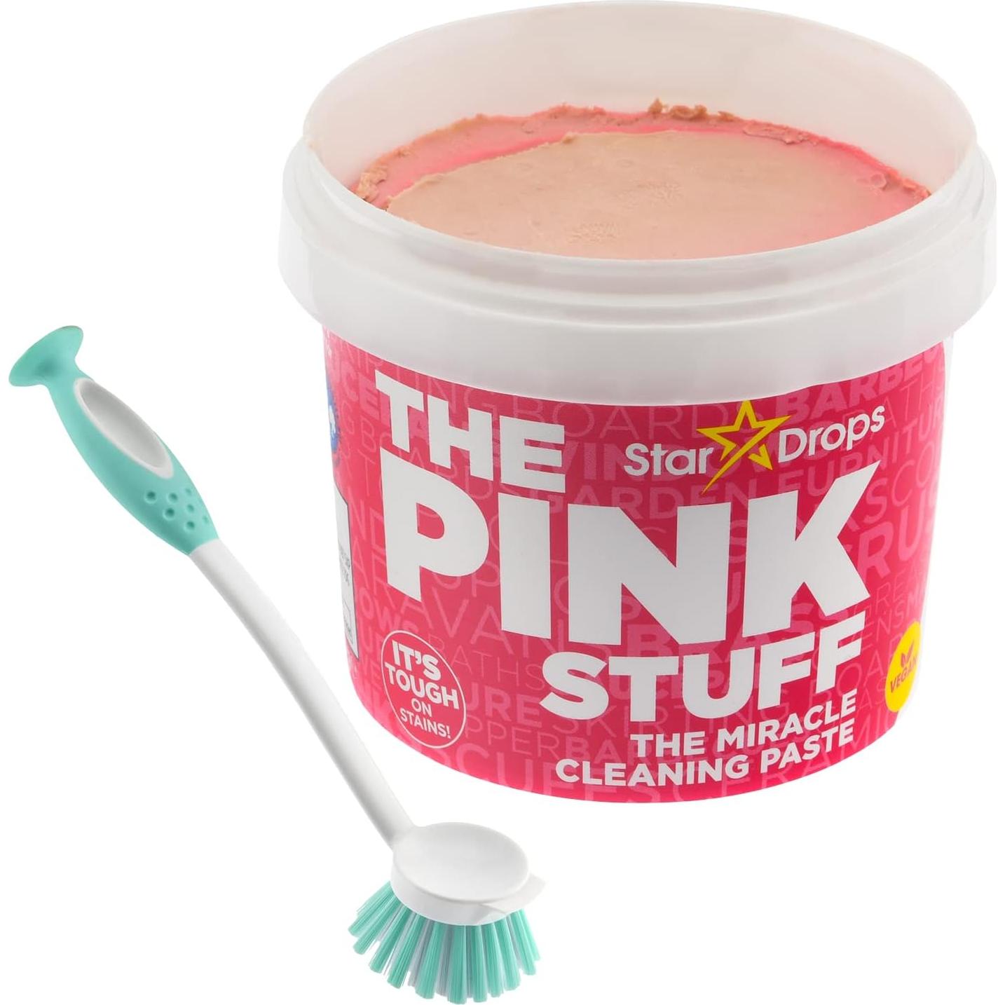 The Pink Stuff - The Miracle All Purpose Cleaning Paste With A Good Grips Deep Clean Brush (Cream And Brush)