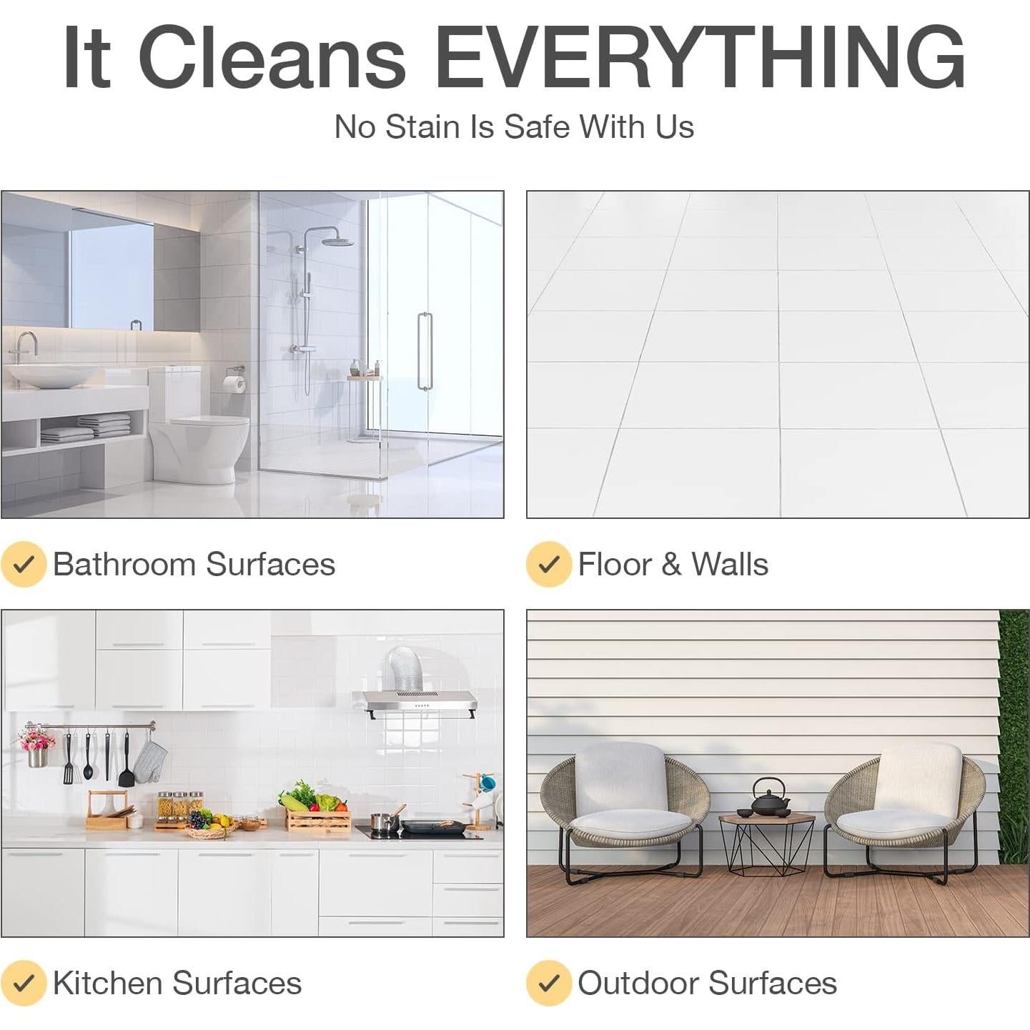 The Pink Stuff - The Miracle All Purpose Cleaning Paste With A Good Grips Deep Clean Brush (Cream And Brush)