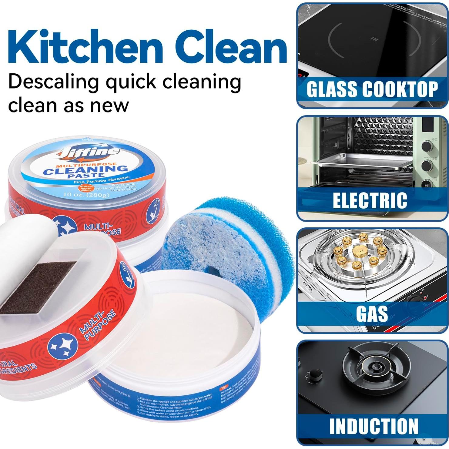 Pasta Limpiadora Multiusos Jiffine para Cooktop 283.5 g