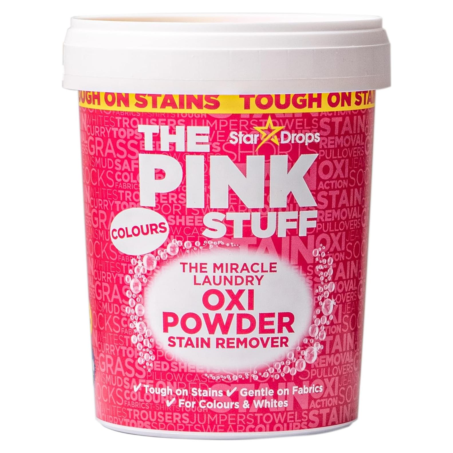 Polvo Quitamanchas Rosa Oxi Stardrops 1kg para Ropa de Color