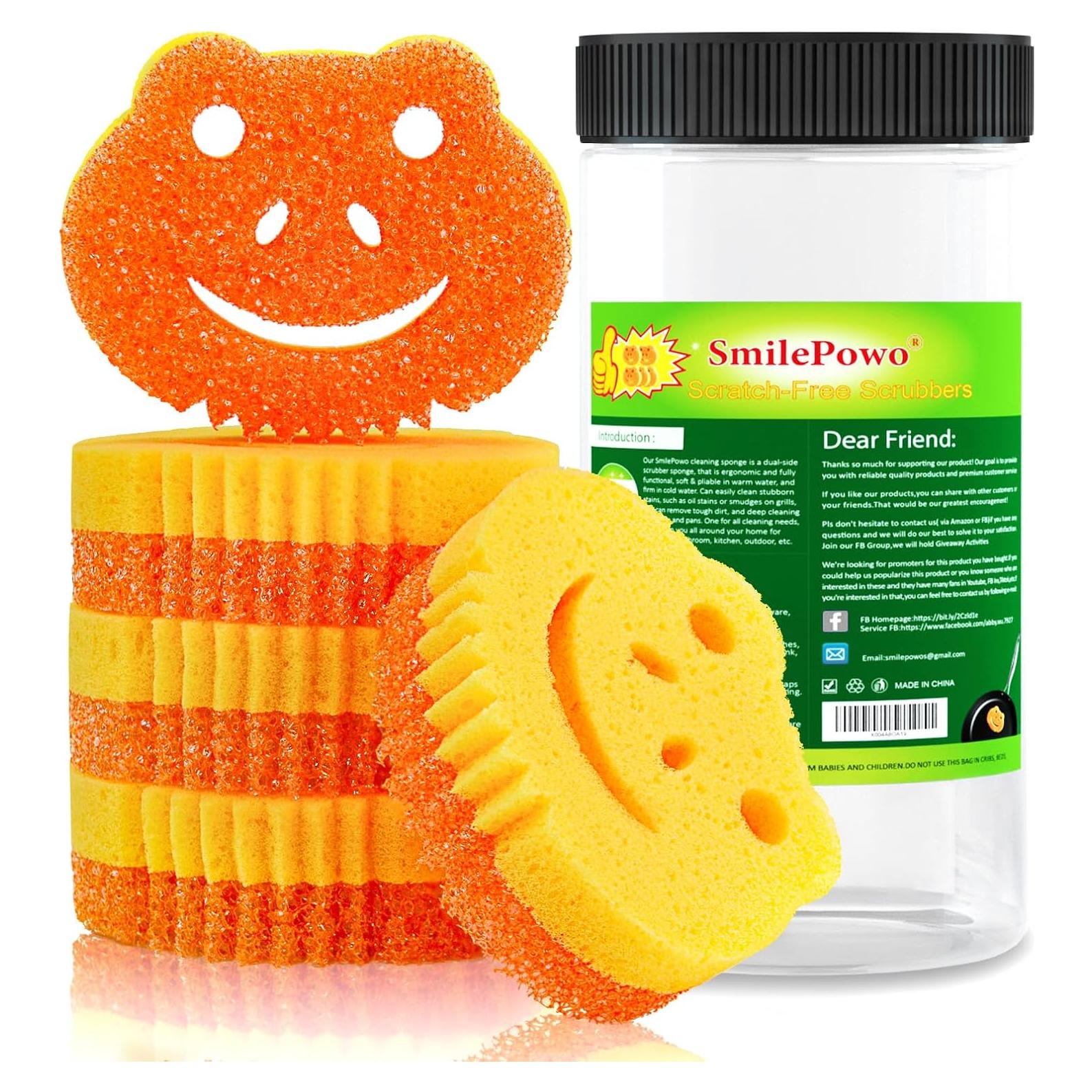 Esponjas de Fregar SmilePowo 5 Unidades Doble Cara Multifuncional