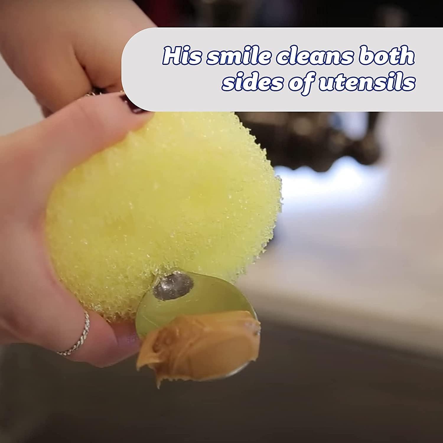 Esponja de Cocina Scrub Daddy - Aroma a Limón - Sin Rayones - Resistente a Olores - 1 Cuenta