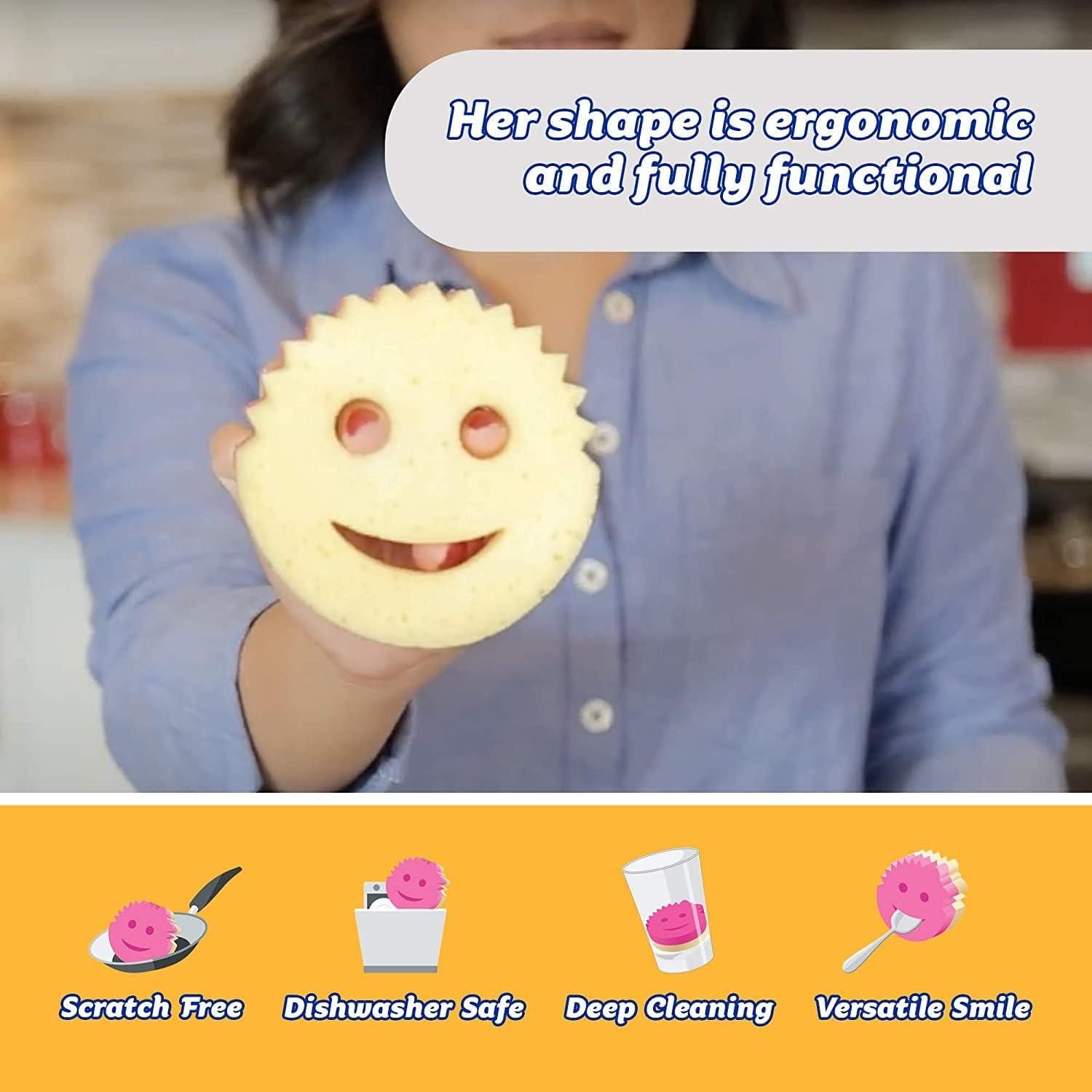 Esponja de Limpieza Scrub Daddy Rosa - 8 Piezas Multi-Superficie