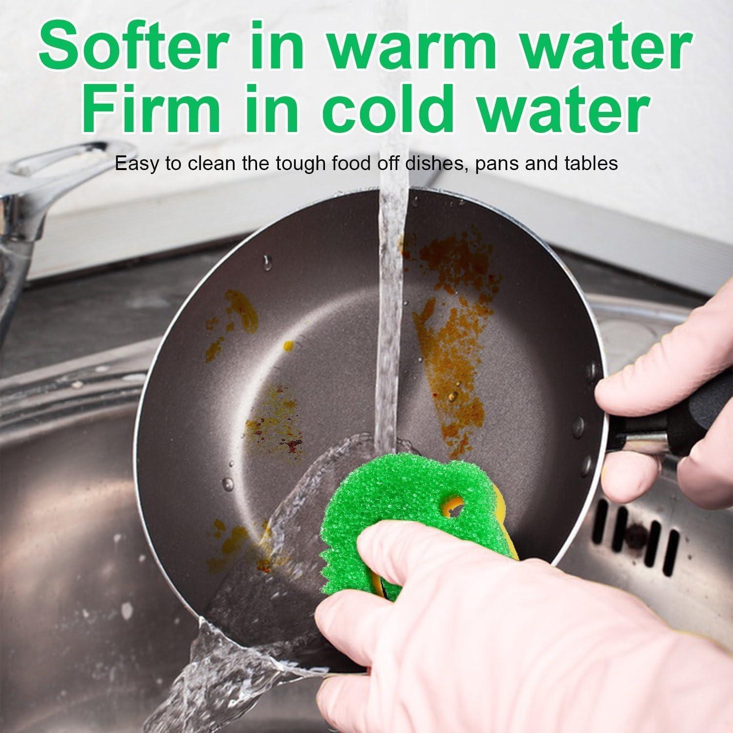 Esponjas de Fregado Multifuncionales SmilePowo 5 Piezas Doble Cara