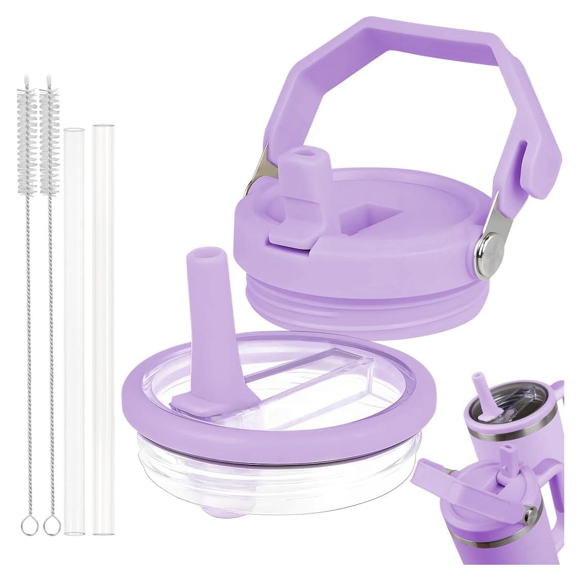 Tapa Reemplazo Morada OXYWYAN para Taza Stanley 40 Oz a Prueba de Fugas