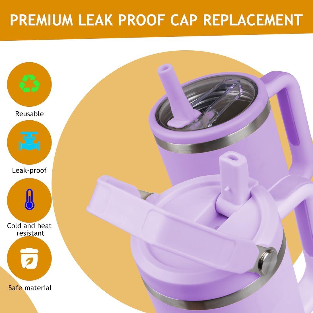 Tapa Reemplazo Morada OXYWYAN para Taza Stanley 40 Oz a Prueba de Fugas