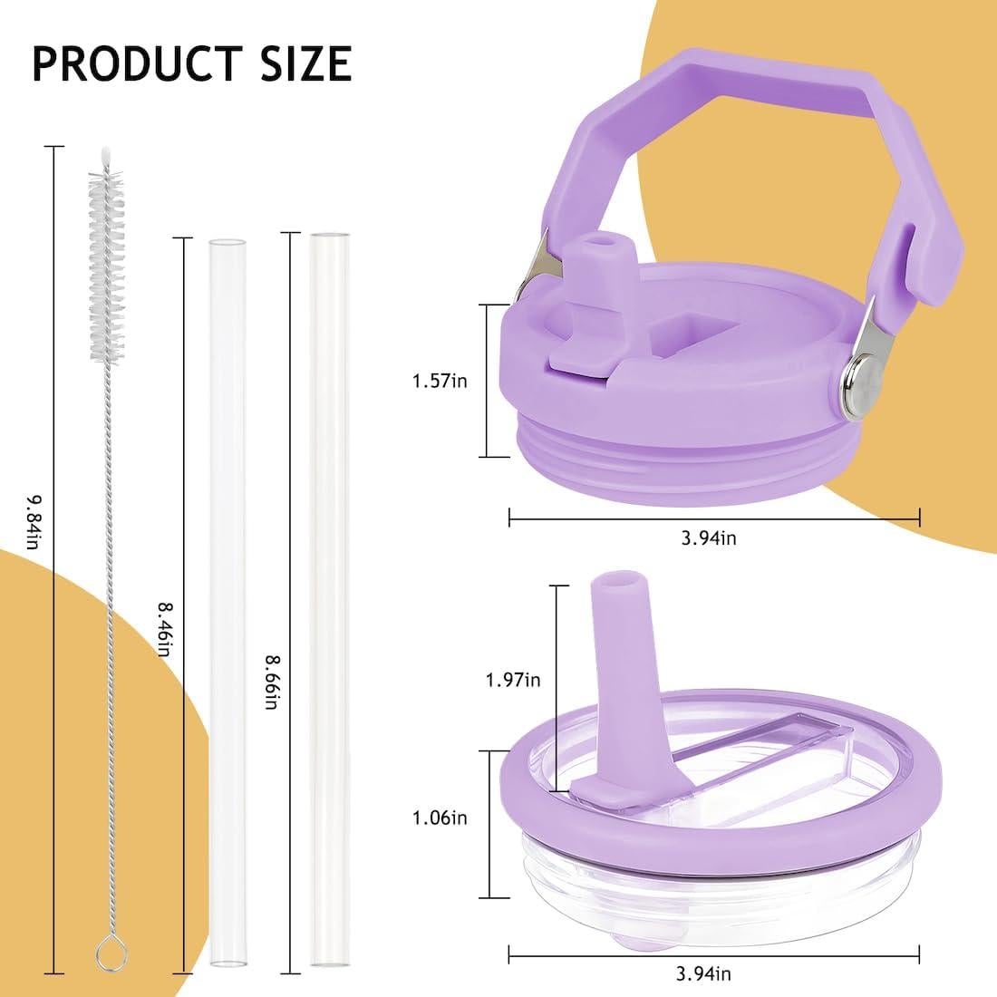 Tapa Reemplazo Morada OXYWYAN para Taza Stanley 40 Oz a Prueba de Fugas