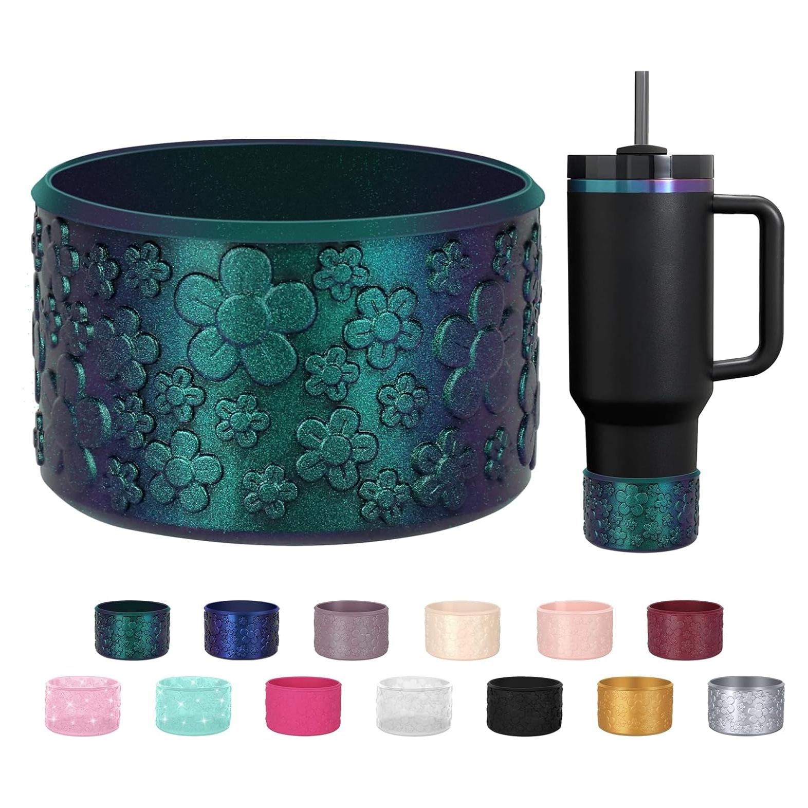 Funda de Silicona Floral ZXFYE para Botellas Stanley 1.18L