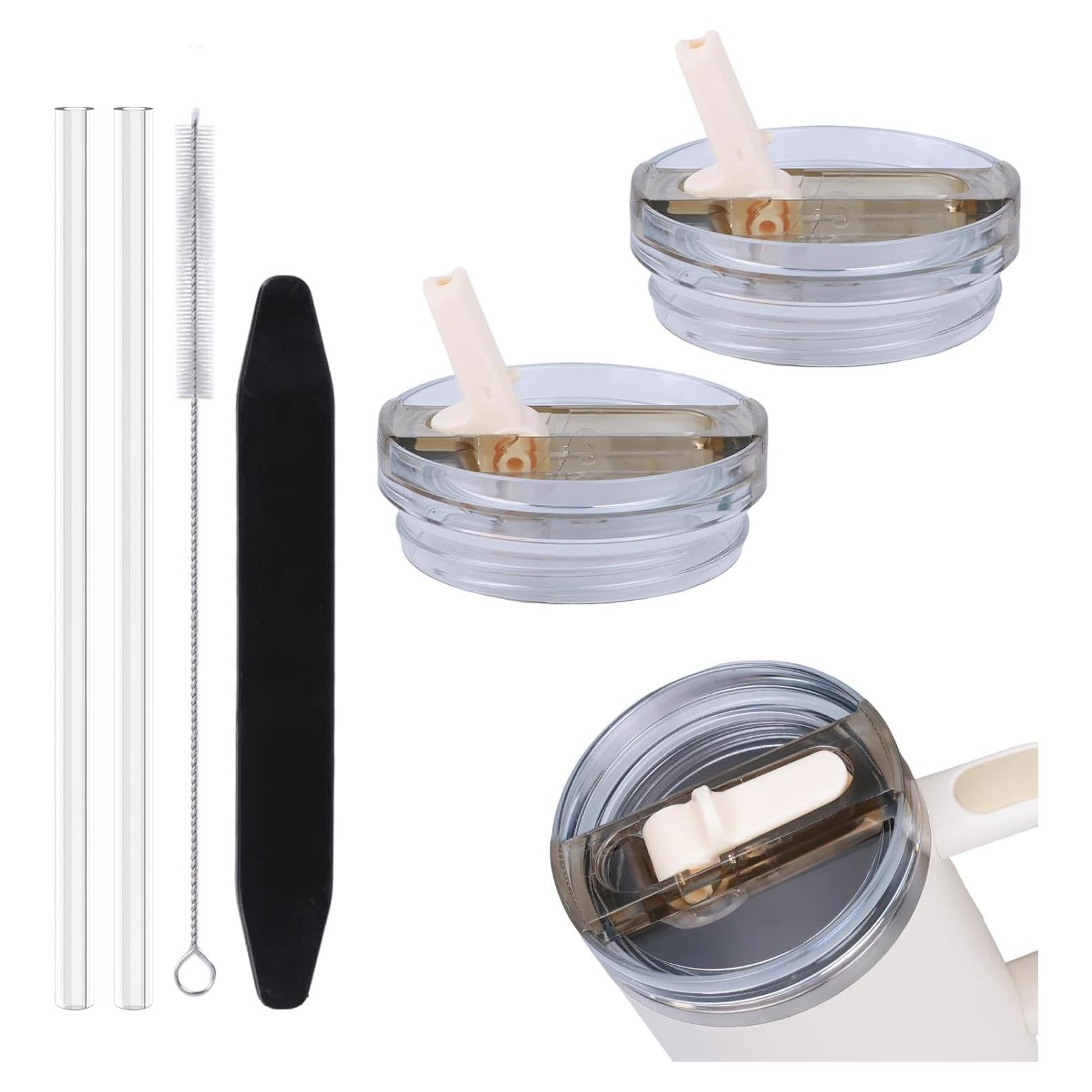 Paquete de 2 tapas desmontables AudeRhine 40 oz a prueba de derrames