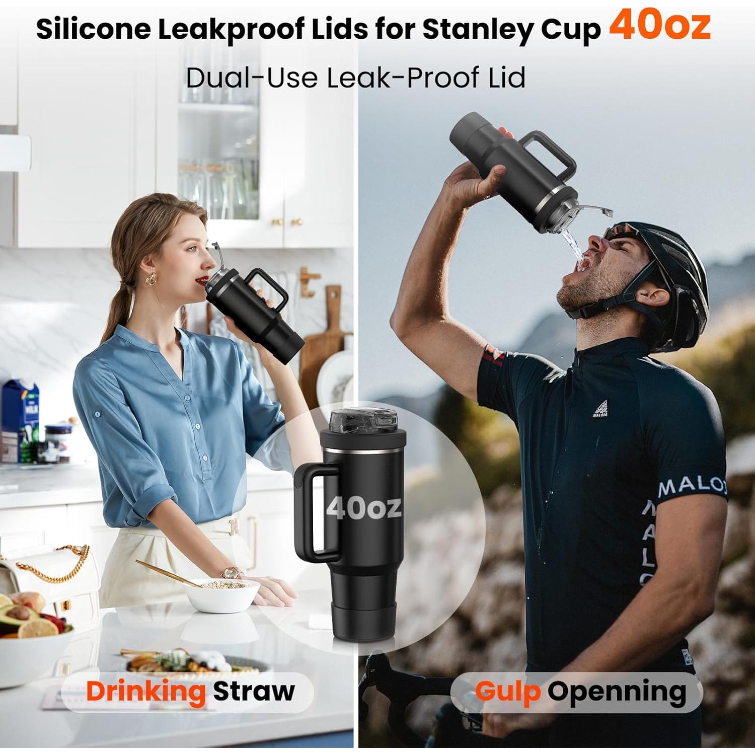 Tapa de Silicona a Prueba de Fugas JHZWD para Stanley 40 OZ