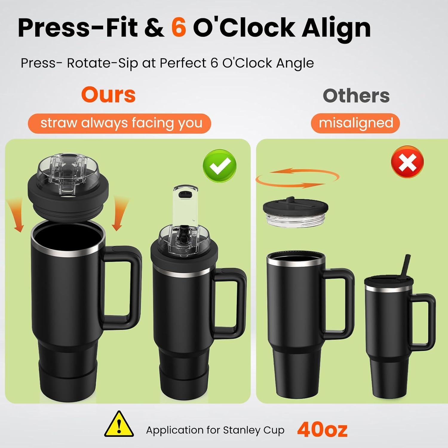 Tapa de Silicona a Prueba de Fugas JHZWD para Stanley 40 OZ