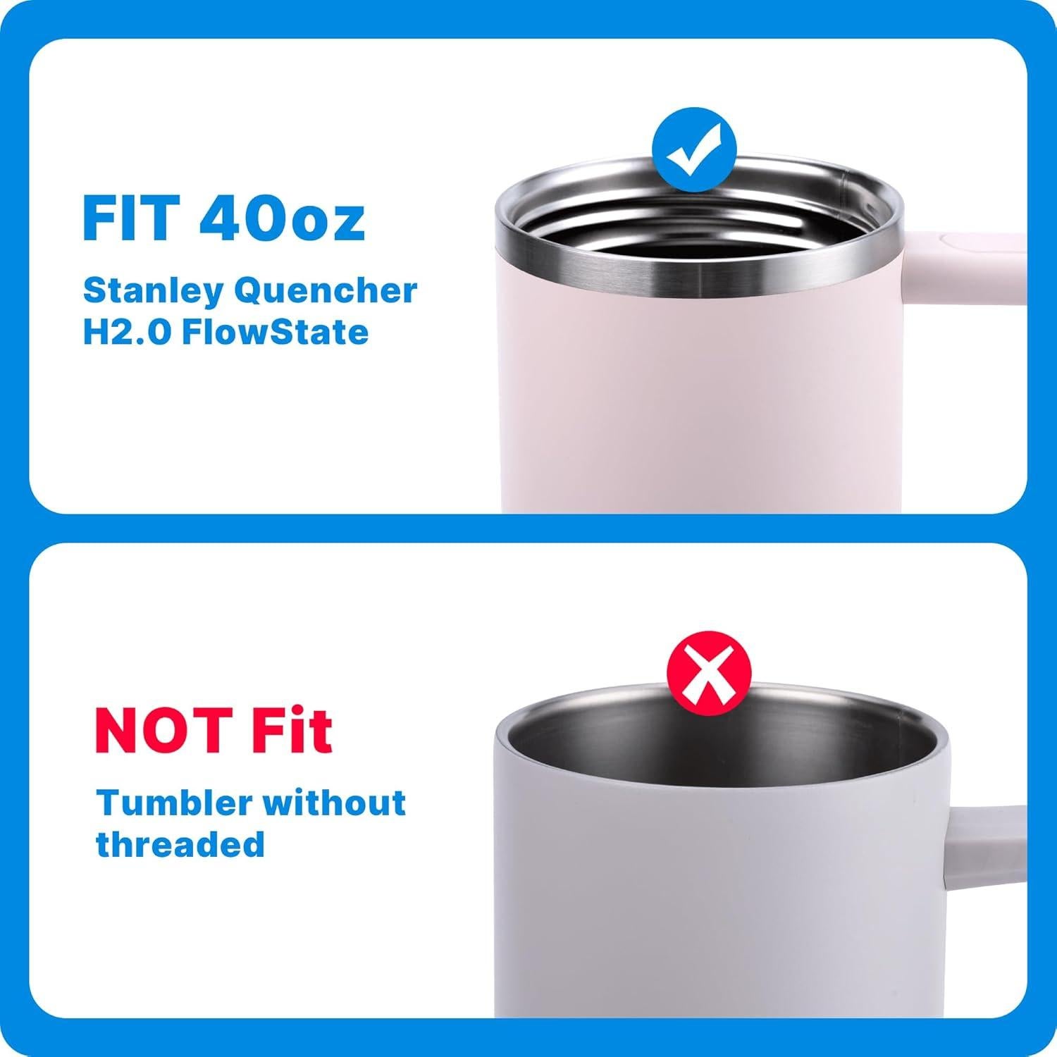 Tapa de Reemplazo para Vaso Stanley 40 oz Bluwing - Negro