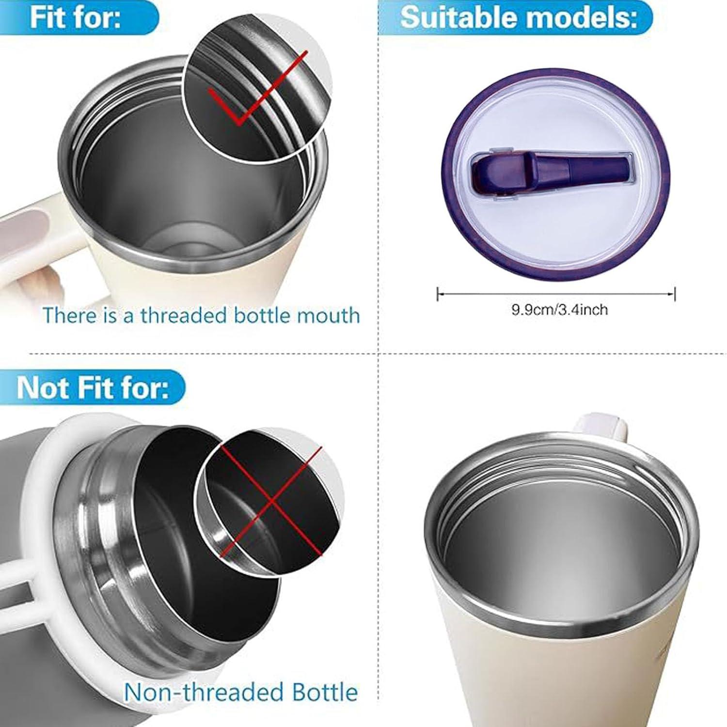 Paquete de 2 tapas de paja Bnoname para vaso 40 oz púrpura