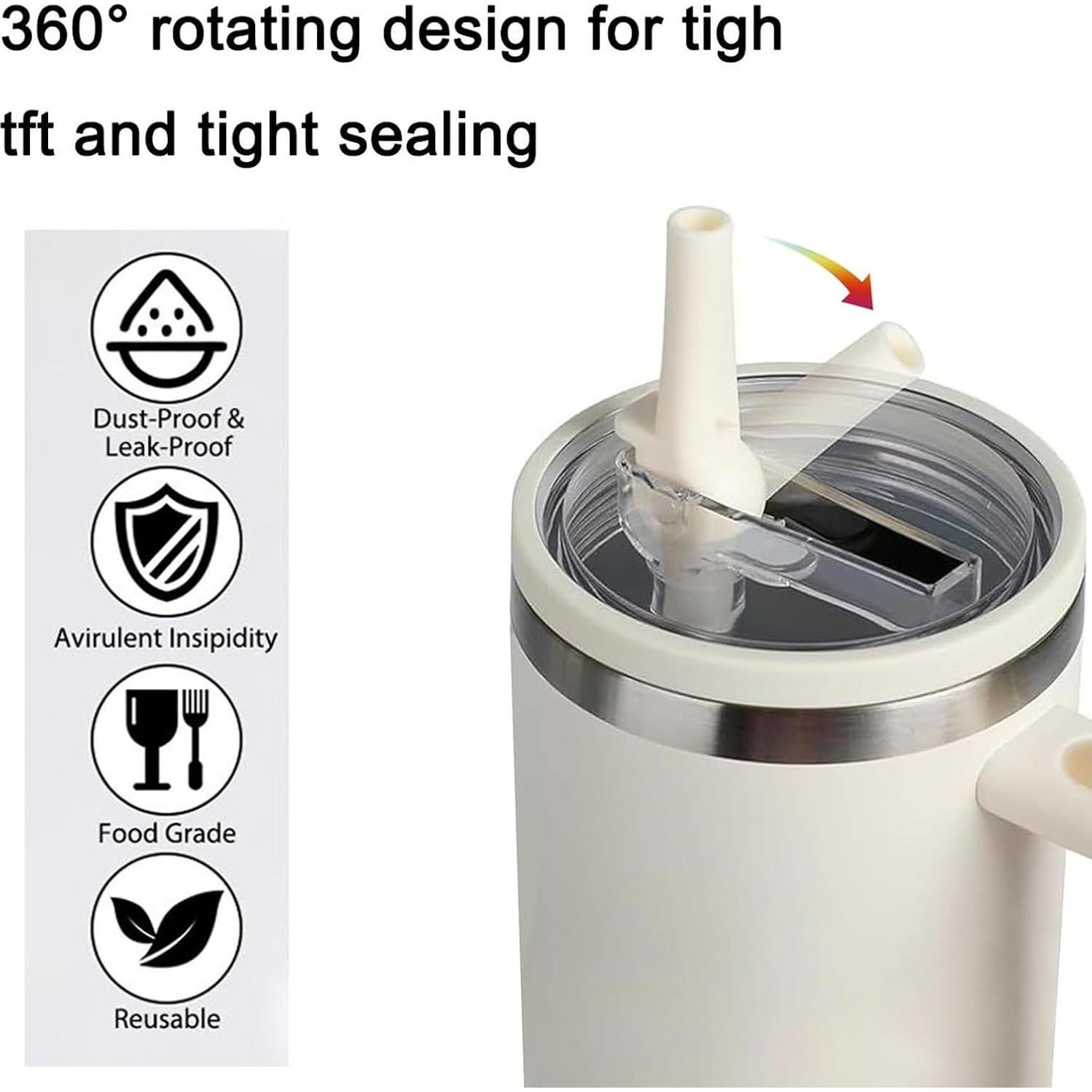 Paquete de 2 tapas de paja Bnoname para vaso 40 oz púrpura