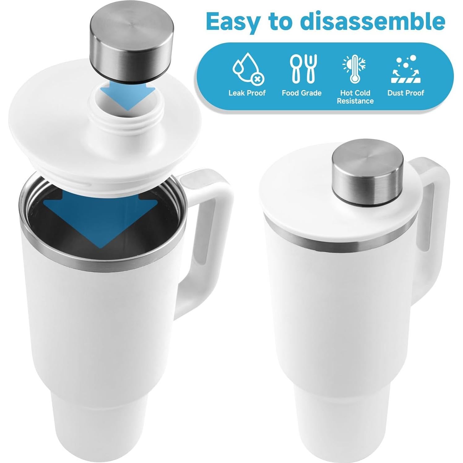 Tapa a Prueba de Fugas para Tumbler Stanley H2.0 40 oz - 2 Piezas