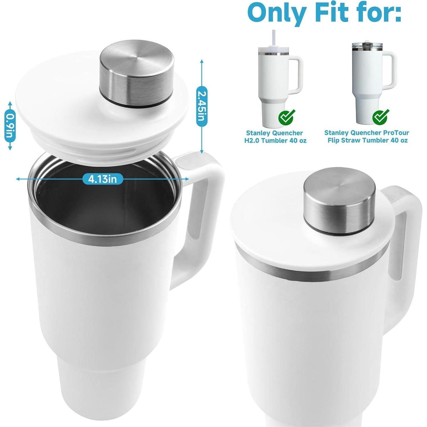 Tapa a Prueba de Fugas para Tumbler Stanley H2.0 40 oz - 2 Piezas