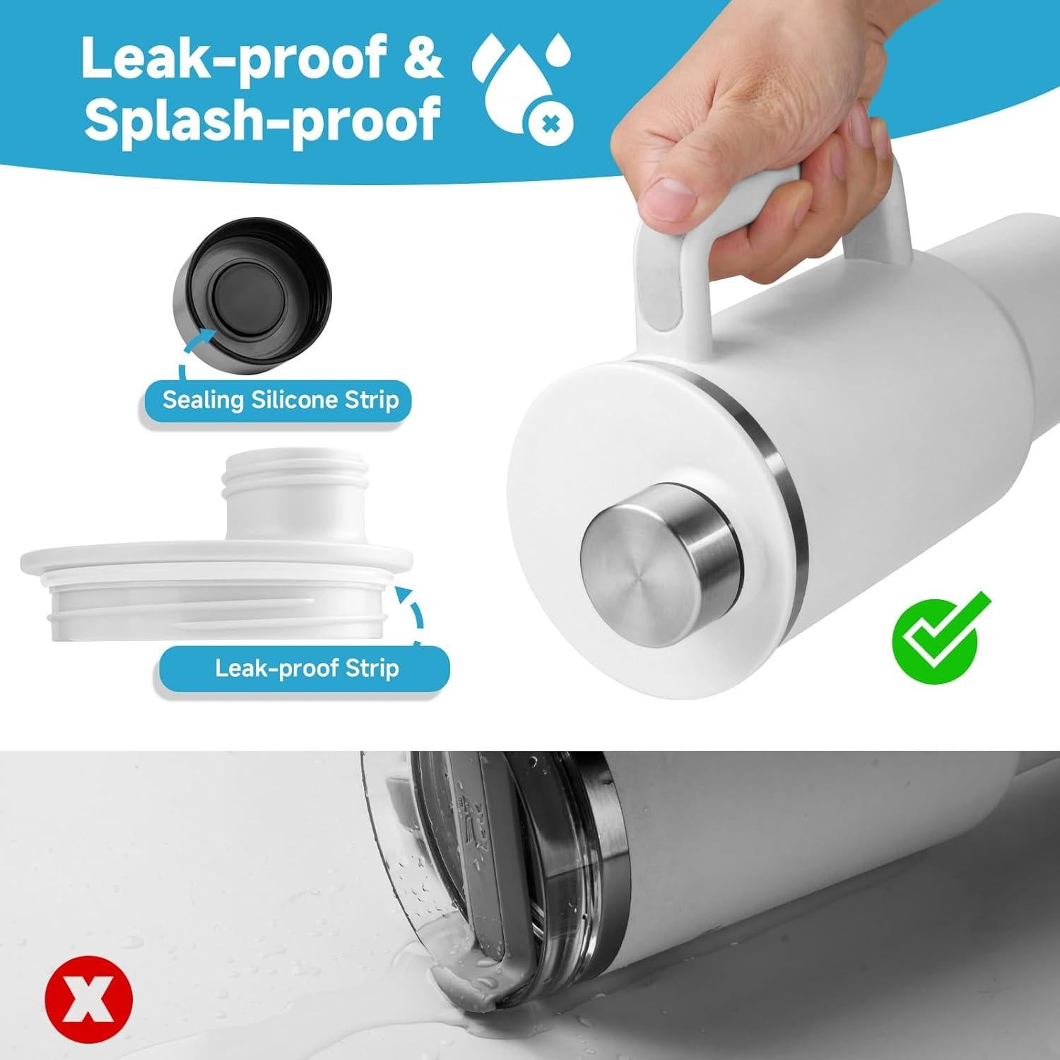 Tapa a Prueba de Fugas para Tumbler Stanley H2.0 40 oz - 2 Piezas