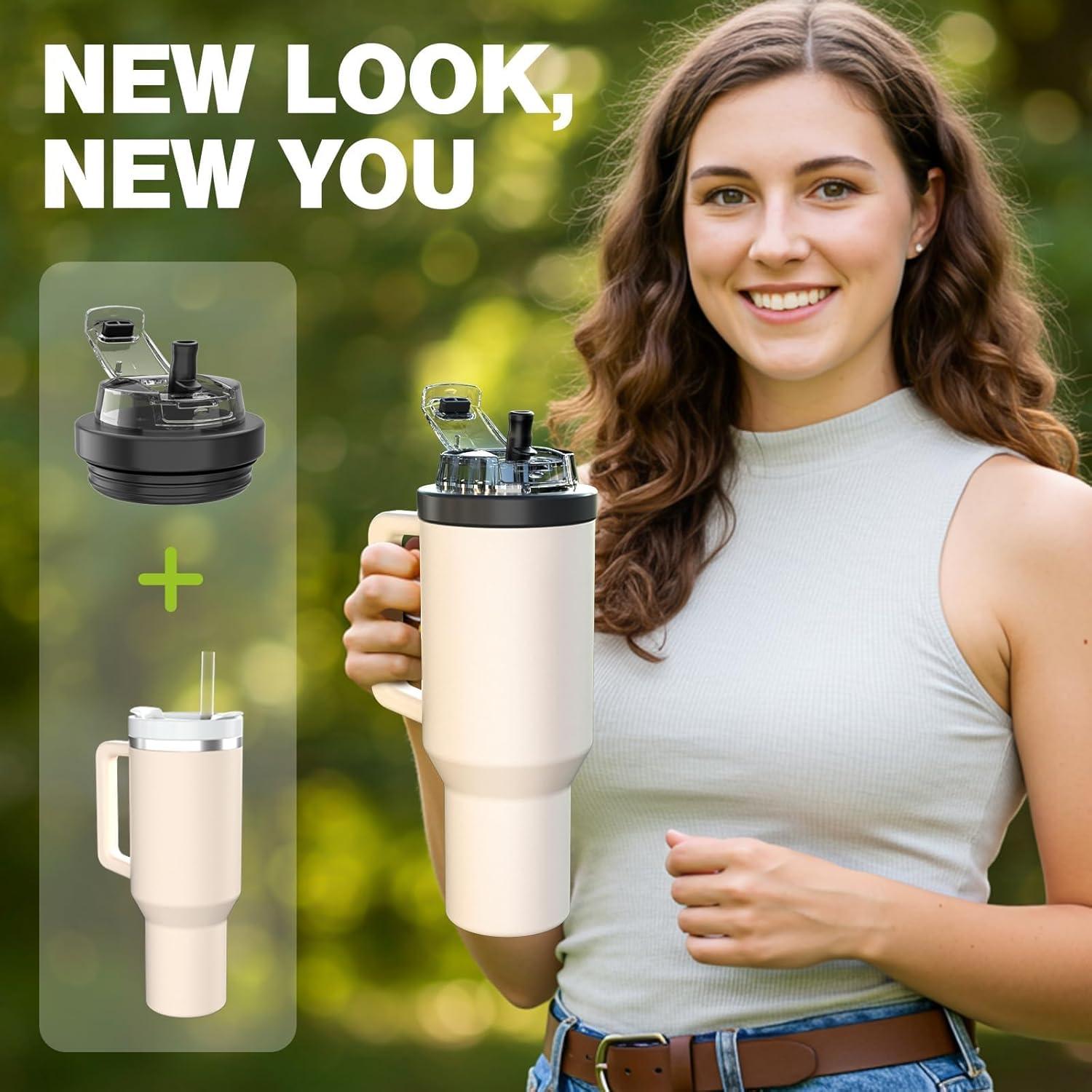 Tapa de Sorbete Tnvee para Taza Stanley 40 Oz - A Prueba de Fugas