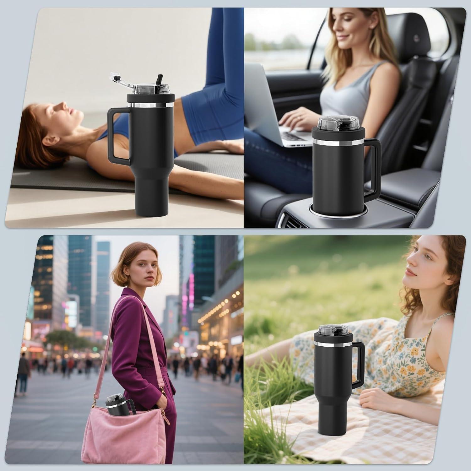 Tapa de Sorbete Tnvee para Taza Stanley 40 Oz - A Prueba de Fugas