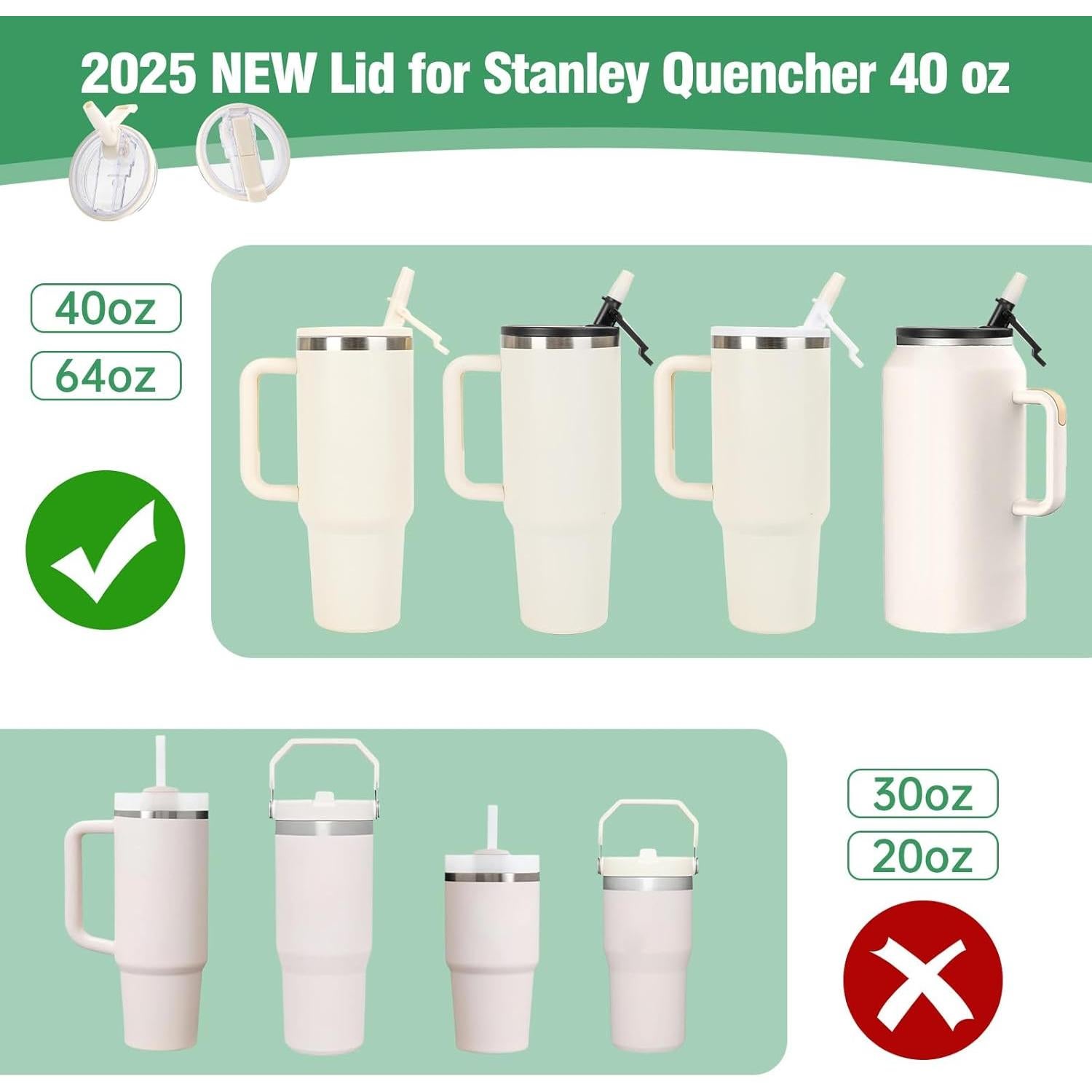 Tapa Pro con Popote Flip XHJH 40oz a Prueba de Fugas Negro - 2 Piezas