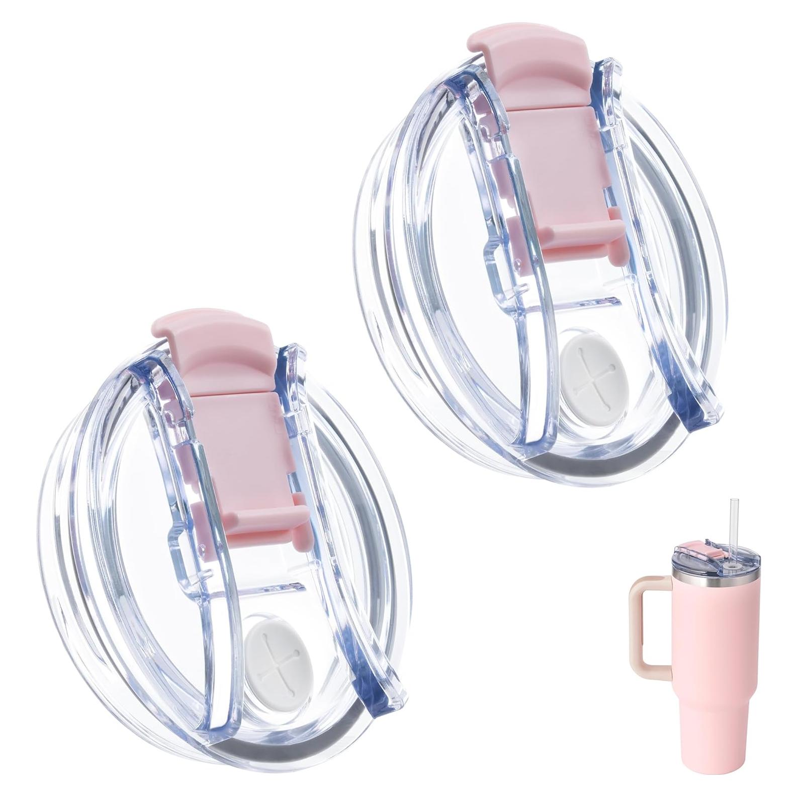 Tapa de Reemplazo Rosa para Vaso Stanley Quencher 40 oz - 2 Piezas