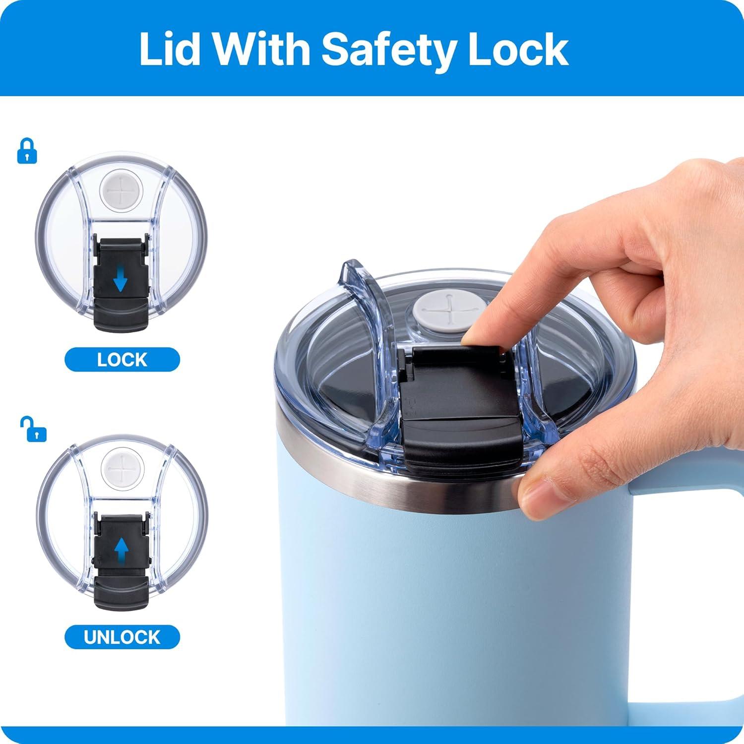 Tapa de Reemplazo Rosa para Vaso Stanley Quencher 40 oz - 2 Piezas