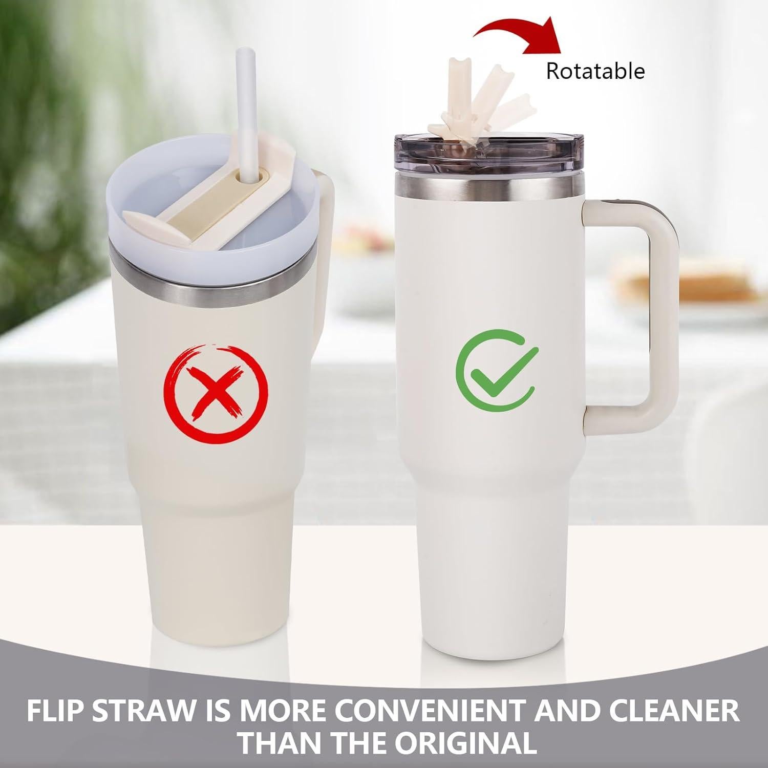 Tapa a Prueba de Fugas Acuewuja para Taza 40oz y 64oz