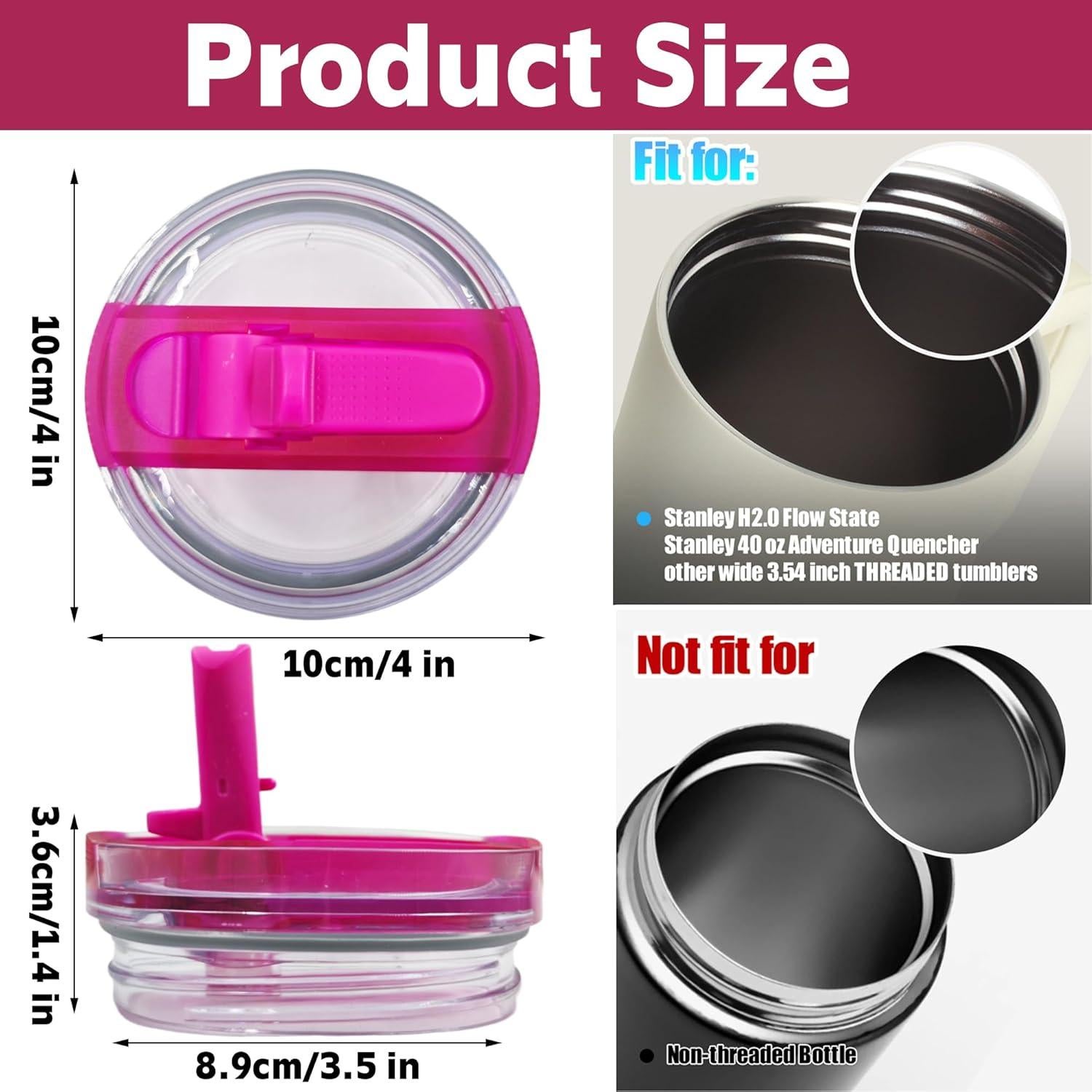 Paquete de 2 tapas desmontables Aimery para taza Stanley 40 oz