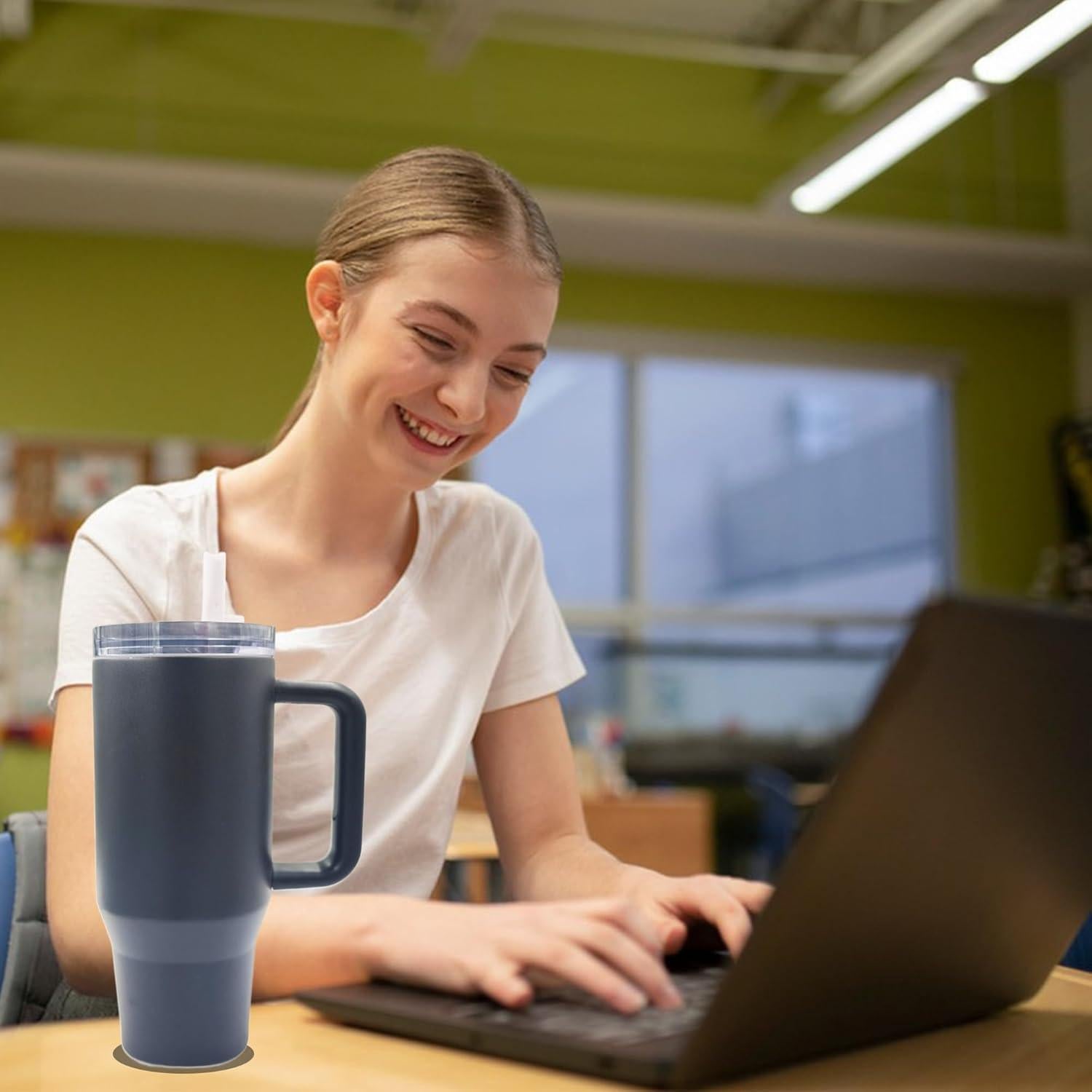 Paquete de 2 tapas desmontables Aimery para taza Stanley 40 oz