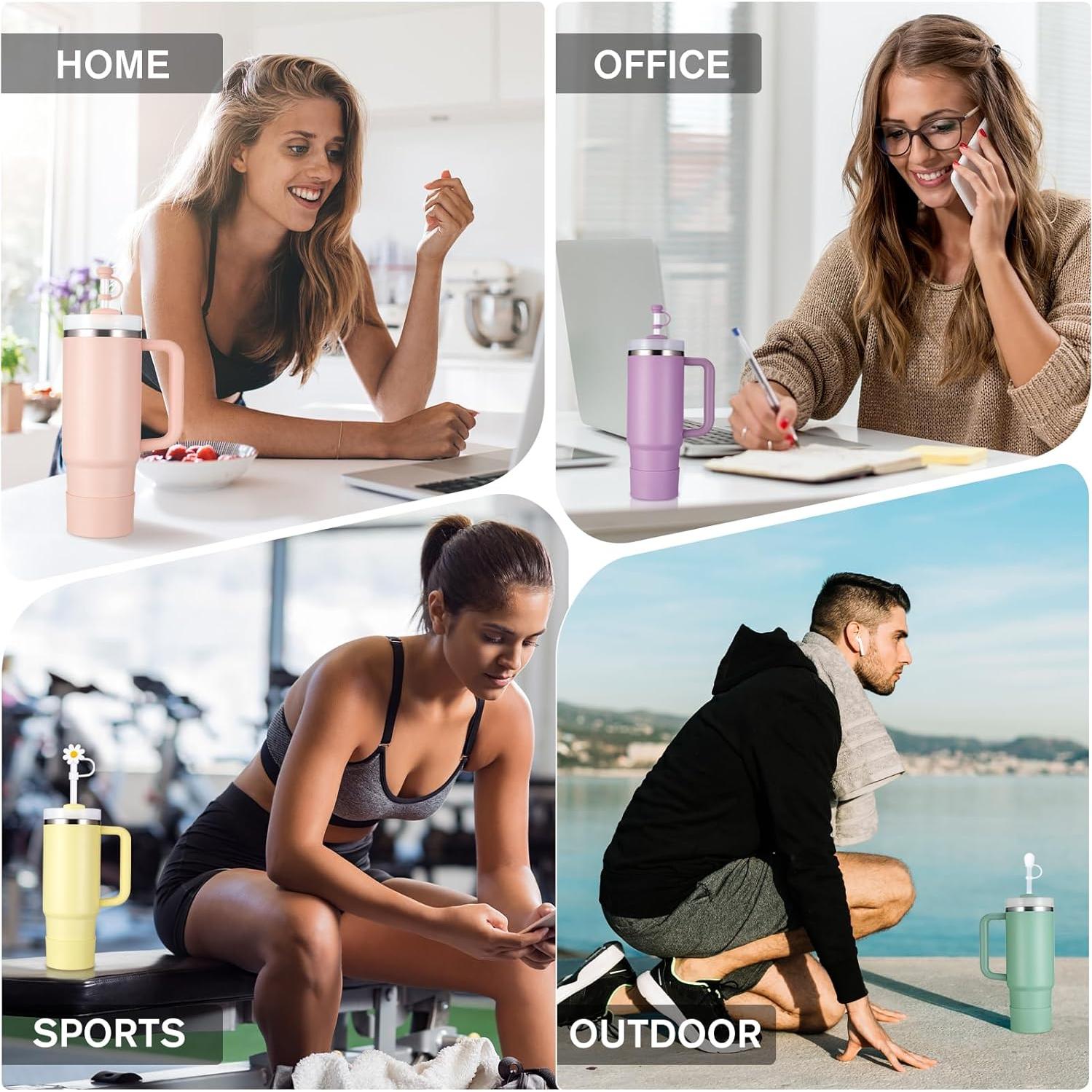 Juego de Cubierta y Bota de Silicona DUNLAGUE para Stanley 30oz y 40oz