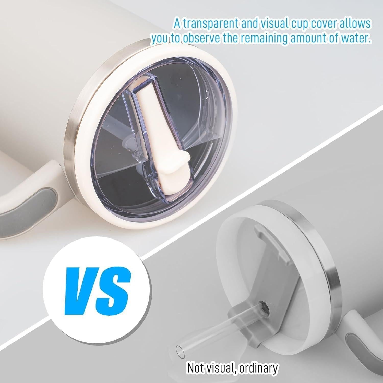 Paquete de 2 tapas de paja Fvaql para vaso Stanley 40 oz