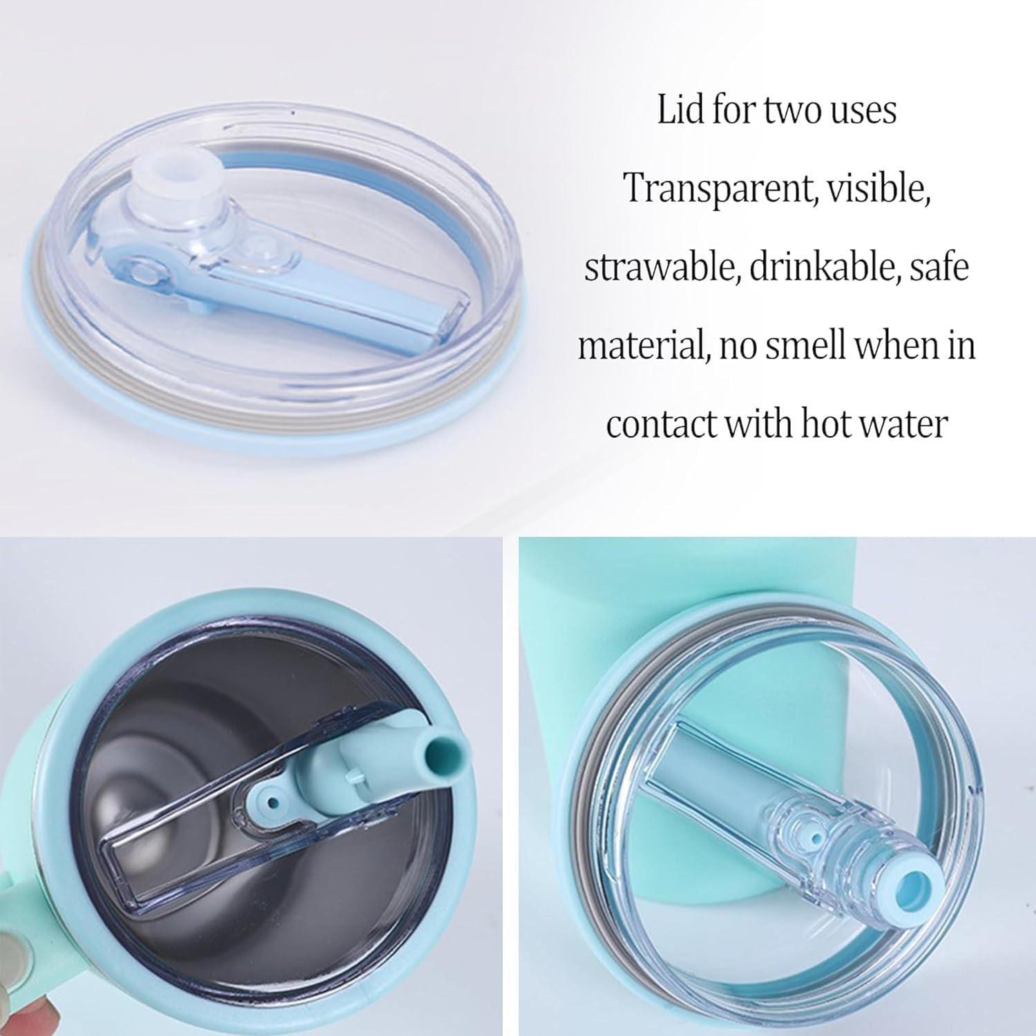 Paquete de 2 tapas de paja Fvaql para vaso Stanley 40 oz