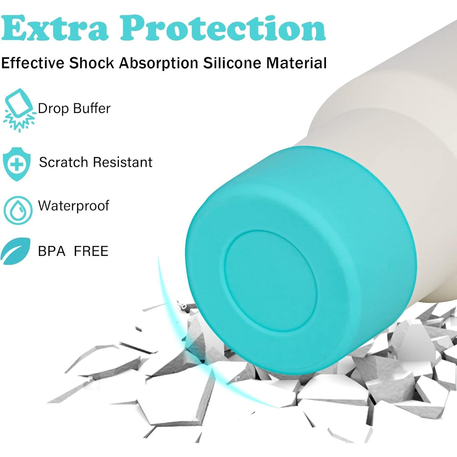 Bota de Silicona QIANHAI para Botellas de Agua 40 oz y 30 oz