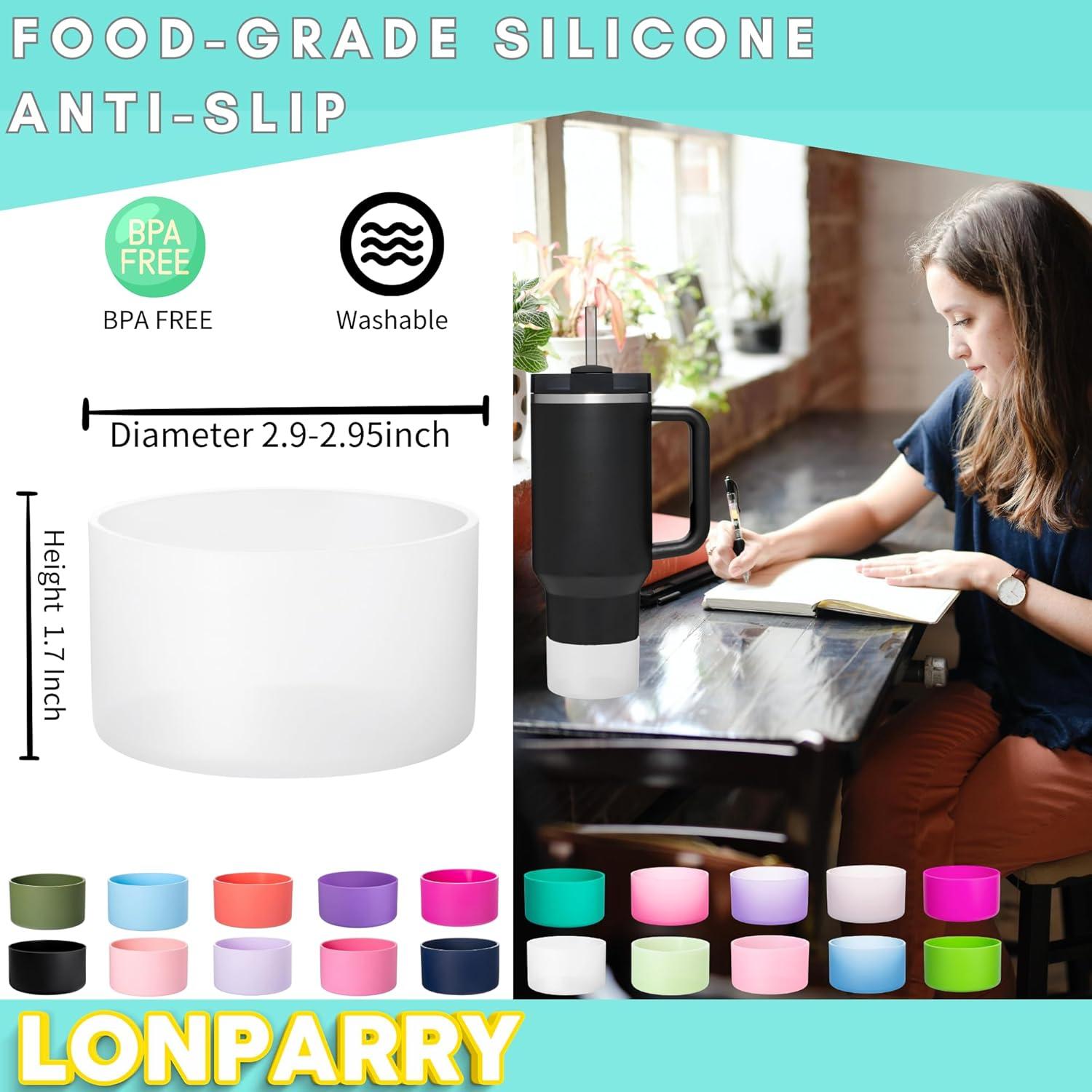 2 Botas de Silicona LONPARRY para Tumbler Stanley 40 oz