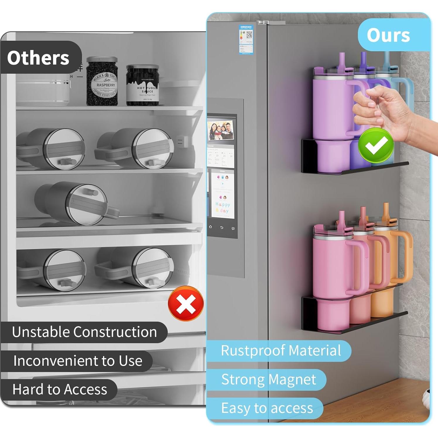 Organizador Magnético de Botellas Nardo Visgo para Stanley 30 y 40 oz