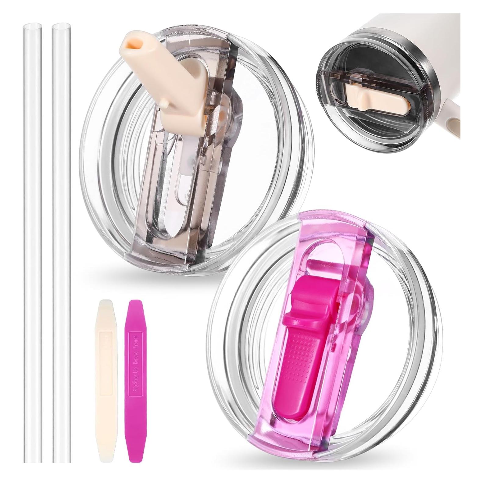 Paquete de 2 tapas de repuesto Suohheh para vaso Stanley 40 oz