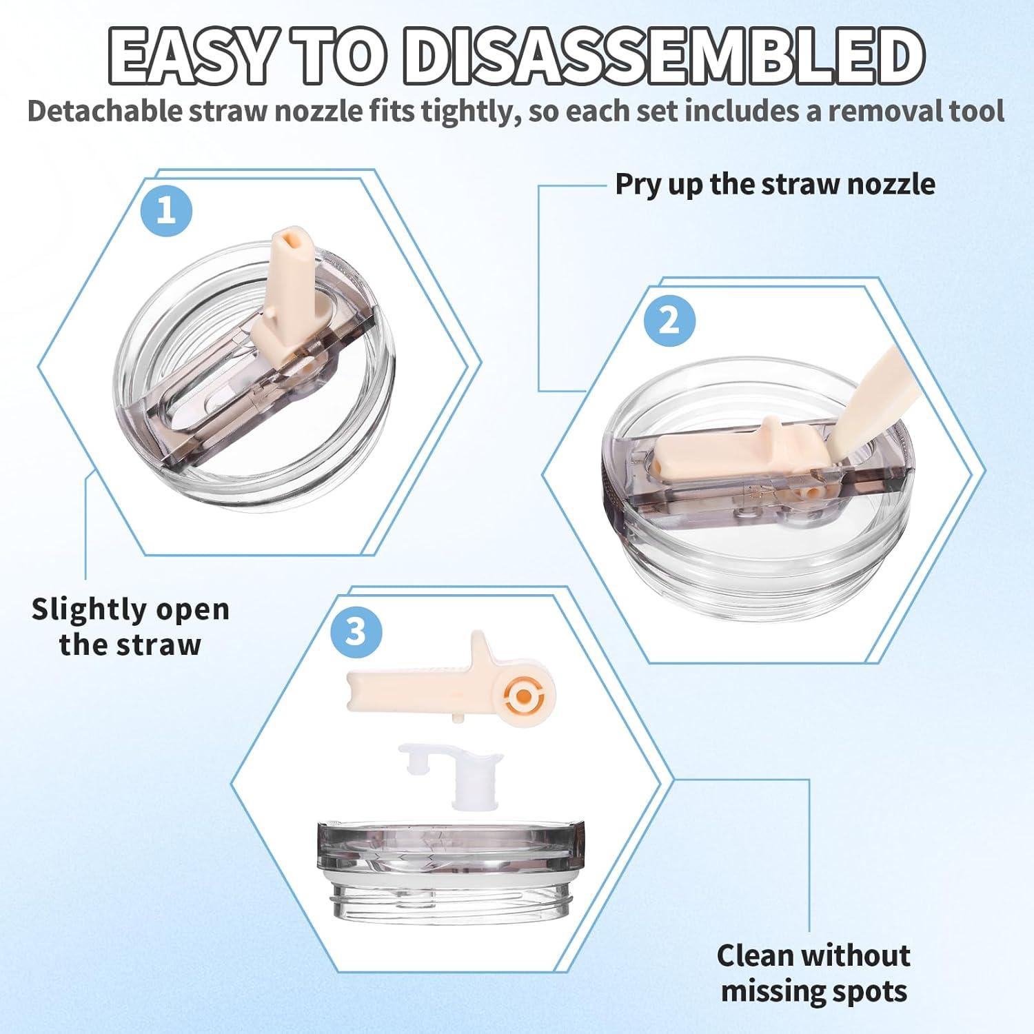 Paquete de 2 tapas de repuesto Suohheh para vaso Stanley 40 oz