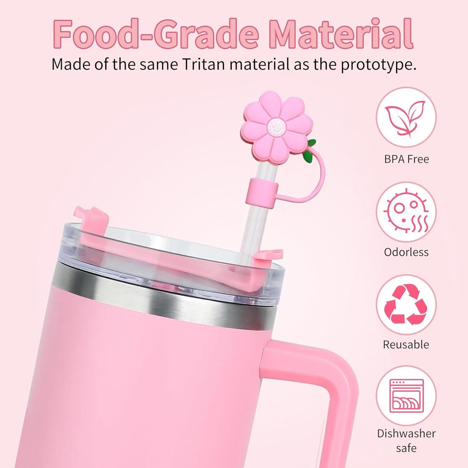 Botín Floral WTUNE para Taza Stanley Quencher 30/40oz