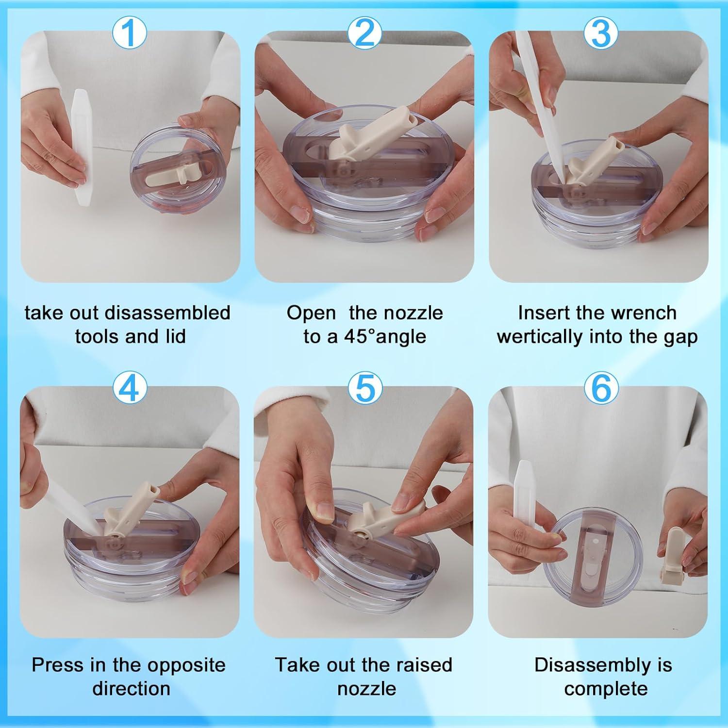 2 Tapas de Vaso 40oz Genérico a Prueba de Fugas con Popote